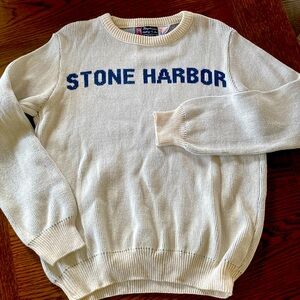 Vintage Binghamton Knitting Co 100% cotton stone harbor sweater preppy